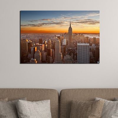 0393 Wall art decoration New York - sunset
