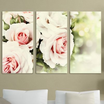 0033 Wall art decoration (set of 3 pieces) Pure beauty