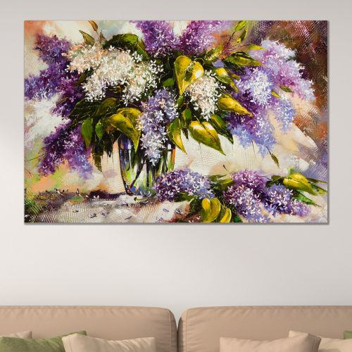 0436 Wall art decoration Lilac in a vase