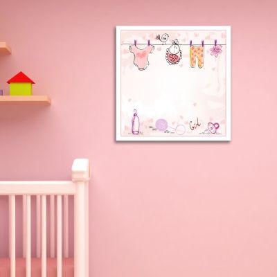 0174_1  Wall art decoration Baby girl