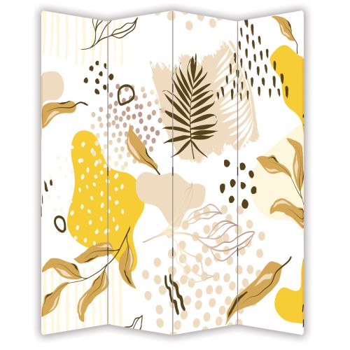 P9290 Decorative Screen Room divider Abstraction with leaves (3,4,5 or 6 panels)