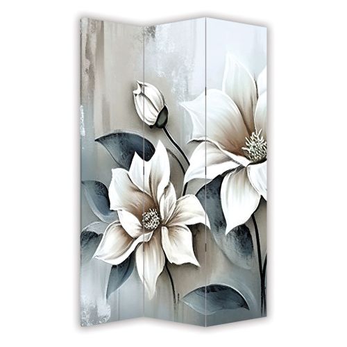 P1051 Decorative Screen Room divider Abstraction with flowers (3,4,5 or 6 panels)