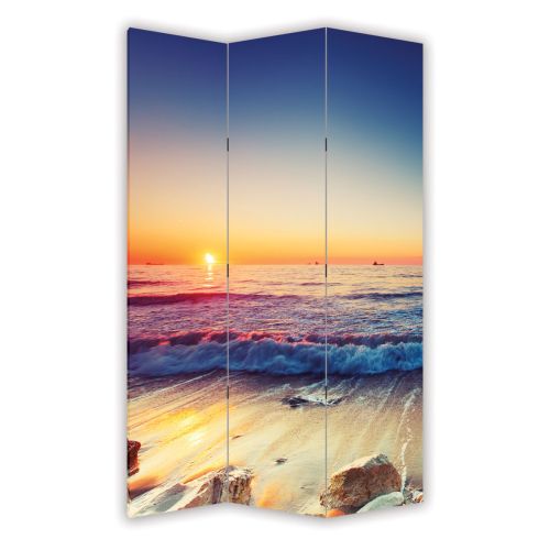 P0531 Decorative Screen Room devider On the beach (3,4,5 or 6 panels)