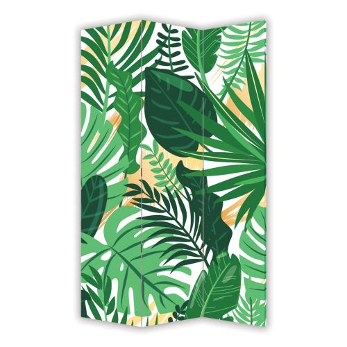 P0890 Decorative Screen Room divider Tropical leaves (3,4,5 or 6 panels)