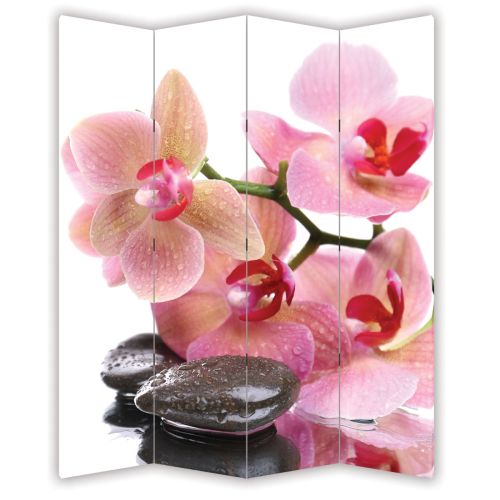 P0063 Decorative Screen Room divider Pink orchid (3,4,5 or 6 panels)