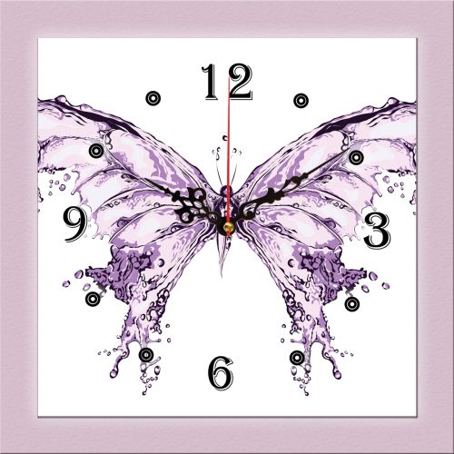 SALE C0191  Clock with print 