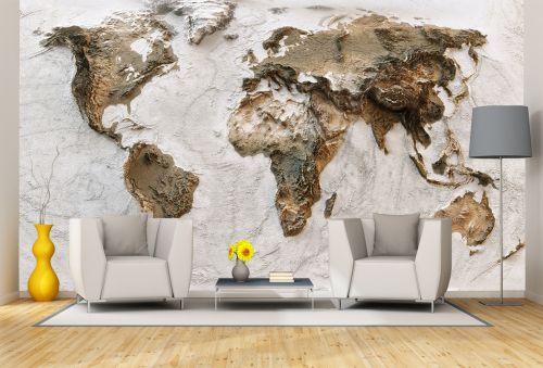 T9232 Wallpaper Map of the world