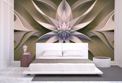 T9257 Wallpaper 3D Symmetrical Shapes