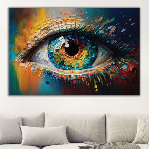 1026 Wall art decoration Colorful eye