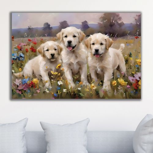 1033 Wall art decoration  Cute dogs