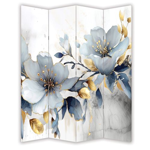 P1052 Decorative Screen Room divider Abstraction with flowers (3,4,5 or 6 panels)