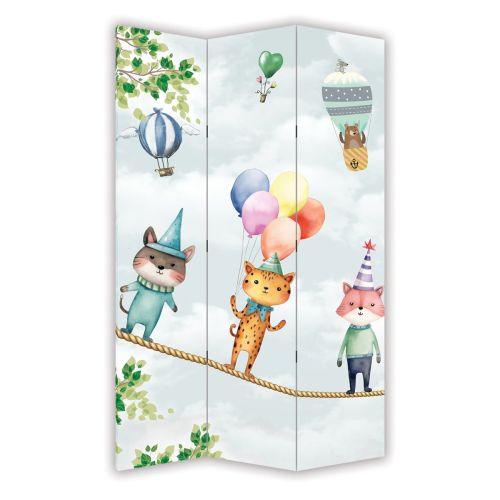 P9292 Decorative Screen Room divider Animals and balloons (3,4,5 or 6 panels)