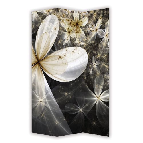 P0629 Decorative Screen Room divider Abstract flowers (3,4,5 or 6 panels)