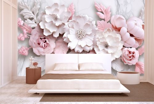 T9231 Wallpaper 3D flowers