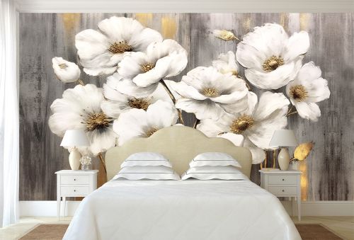 T0975 Wallpaper Art flowers