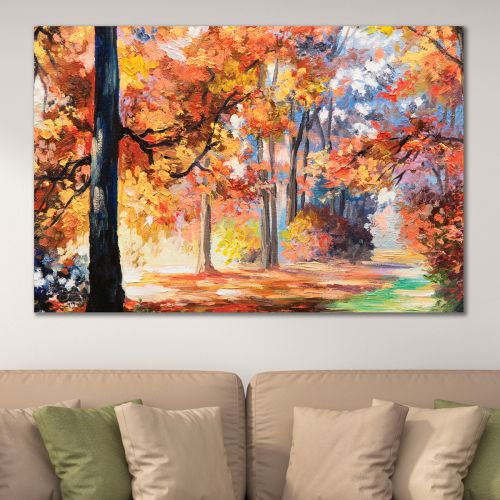 0977 Wall art decoration Colorful forest landscape