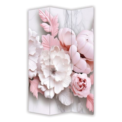 P9231 Decorative Screen Room divider 3D Flowers (3, 4, 5 or 6 panels)