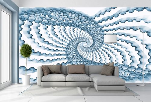 T9251 Wallpaper 3D abstraction Spirals