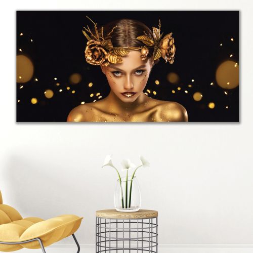 1040 Wall art decoration Golden makeup