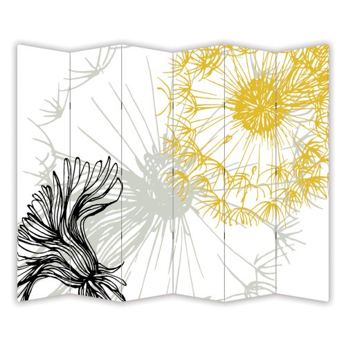 P1022 Decorative Screen Room divider Dandelions (3,4,5 or 6 panels)