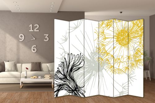 P1022 Decorative Screen Room divider Dandelions (3,4,5 or 6 panels)