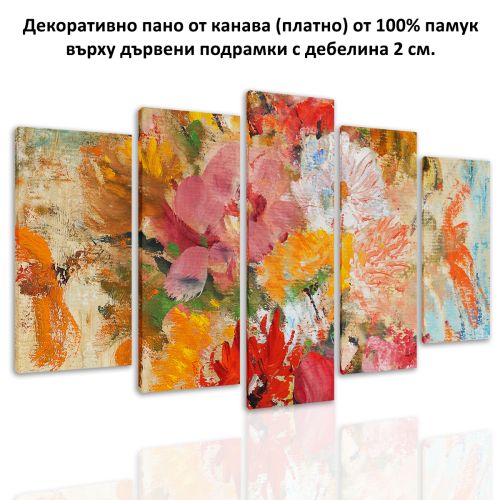 0213_1 Wall art decoration (set of 5 pieces) Color feeling