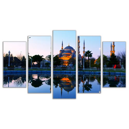 0301 Wall art decoration (set of 5 pieces) Istanbul