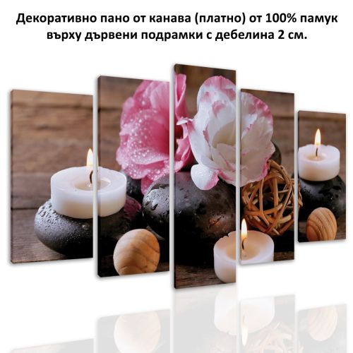 0328 Wall art decoration (set of 5 pieces) Aromatherapy