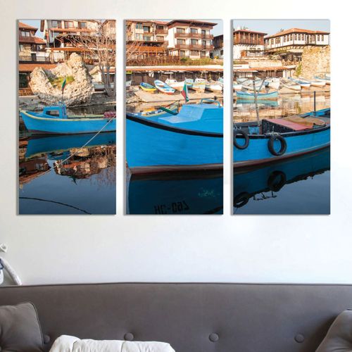 0254 Wall art decoration (set of 3 pieces) Nesebar, Bulgaria