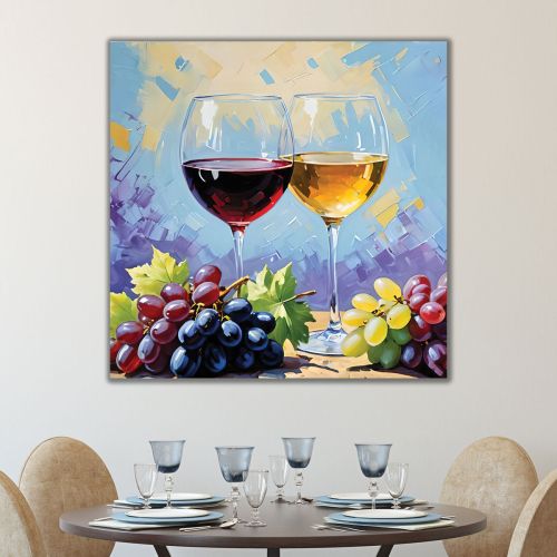 1057 Wall art decoration Wine ans grapes