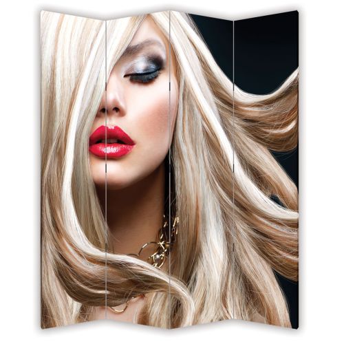 P0468 Decorative Screen Room devider Blond hair (3,4,5 or 6 panels)