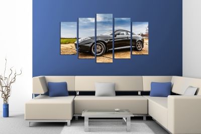  Art canvas decoration for wall withblack car