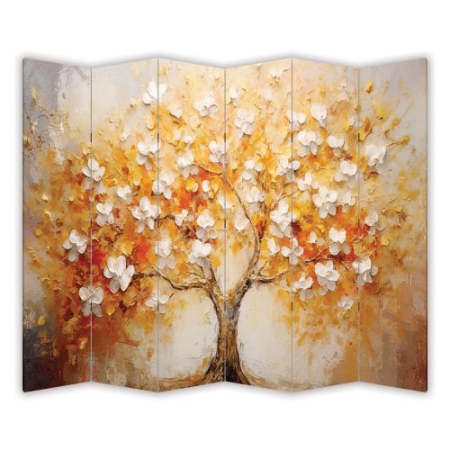 P0929 Decorative Screen Room divider Blooming tree (3,4,5 or 6 panels)