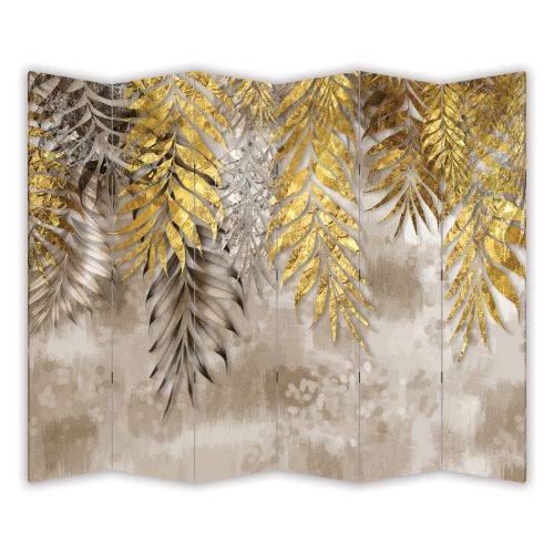 P0953 Decorative Screen Room divider Golden leaves (3,4,5 or 6 panels)