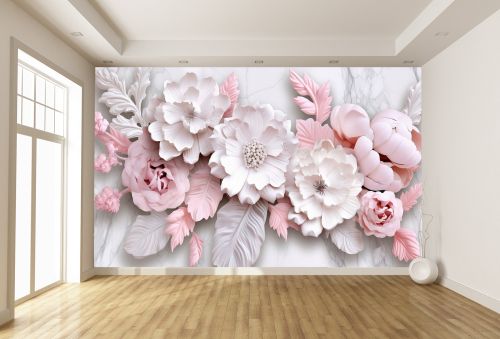 T9231 Wallpaper 3D flowers