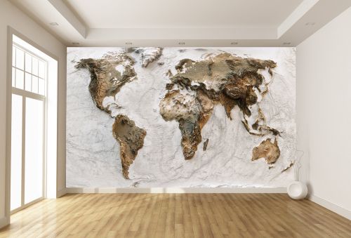 T9232 Wallpaper Map of the world