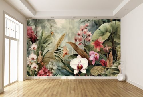 T9233 Wallpaper Tropical orchids