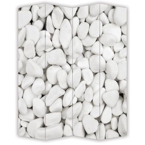 P9143 Decorative Screen Room divider White stones (3, 4, 5 or 6 panels)