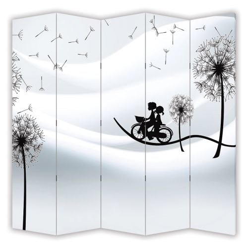 P9217 Decorative Screen Room divider 3D Wallpaper Dandelions (3,4,5 or 6 panels)