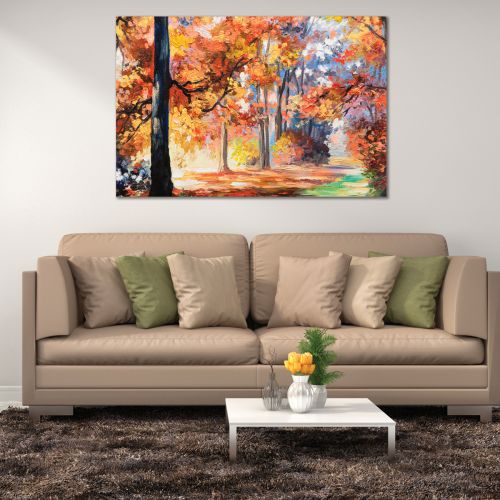 0977 Wall art decoration Colorful forest landscape