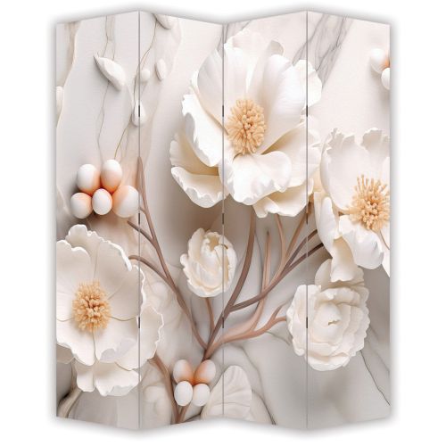 P9230 Decorative Screen Room divider 3D Flowers (3, 4, 5 or 6 panels)