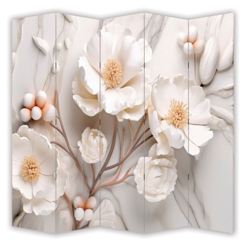 P9230 Decorative Screen Room divider 3D Flowers (3, 4, 5 or 6 panels)