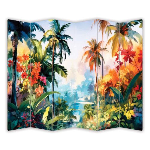 P9235 Decorative Screen Room divider Tropical landscape (3,4,5 or 6 panels)