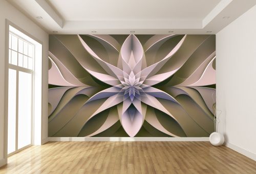 T9257 Wallpaper 3D Symmetrical Shapes