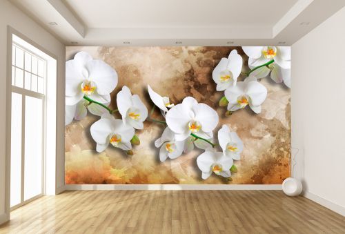 T0998 Wallpaper 3D Orchids