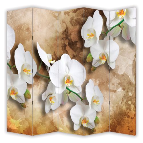 P0998 Decorative Screen Room divider Orchids (3, 4, 5 or 6 panels)