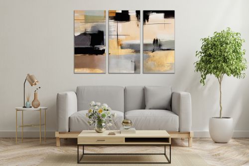 1013 Wall art decoration (set of 3 pieces) Abstraction