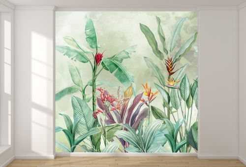 T9267 Wallpaper Tropical leaves