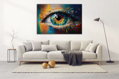 1026 Wall art decoration Colorful eye