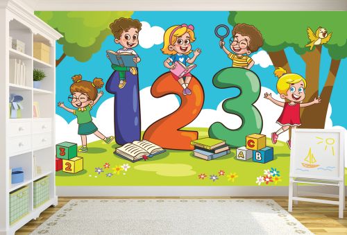 T9276 Wallpaper School-loving kids